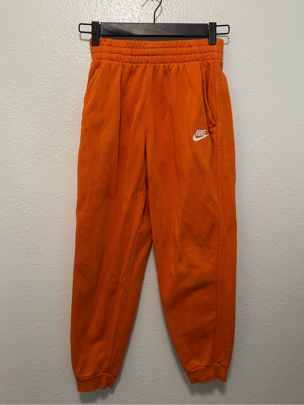 Nike Kids Bright Orange Fleece Joggers